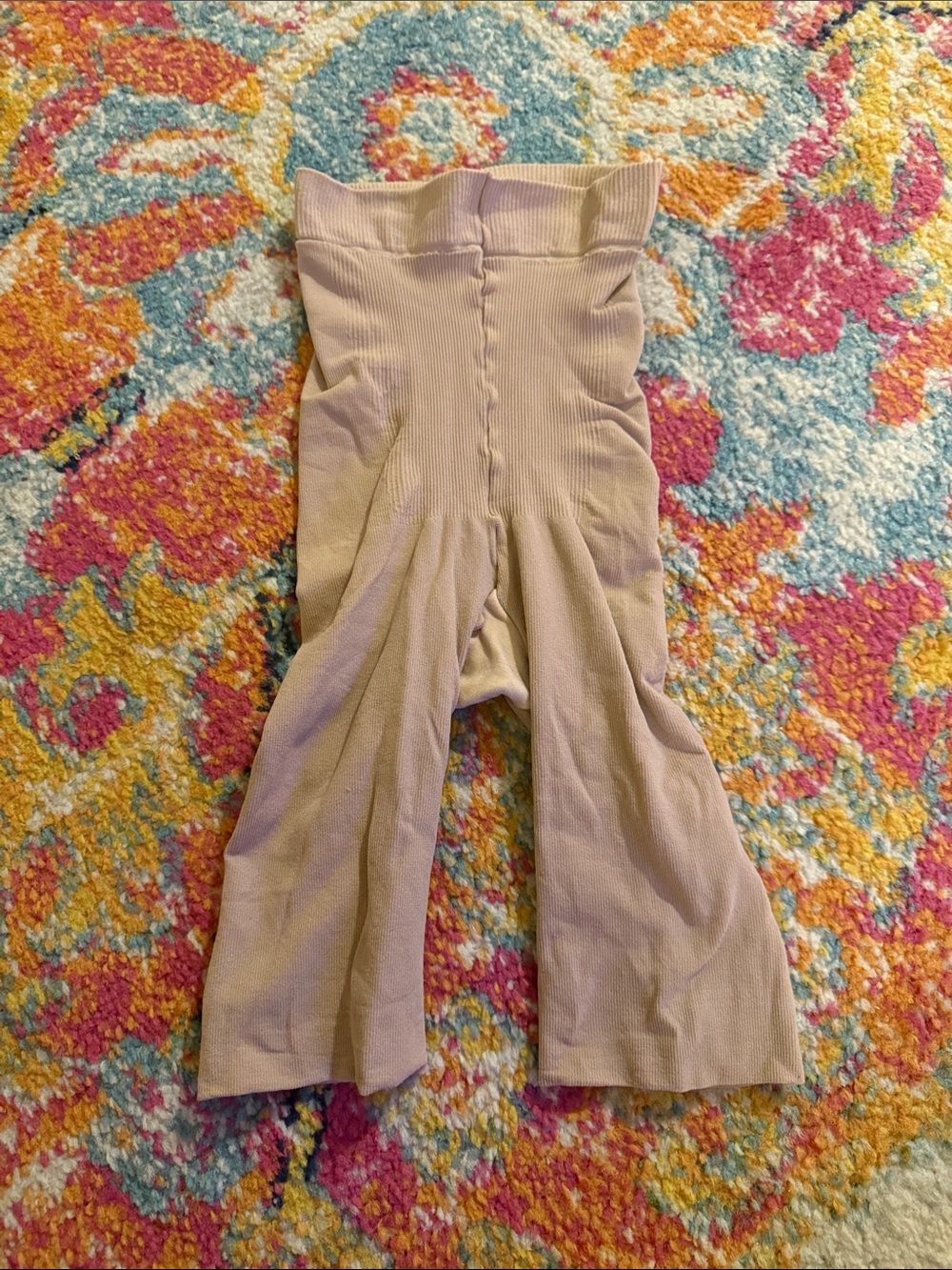Assets By Spanx Beige High-Waist Sculpting Biker Shorts
